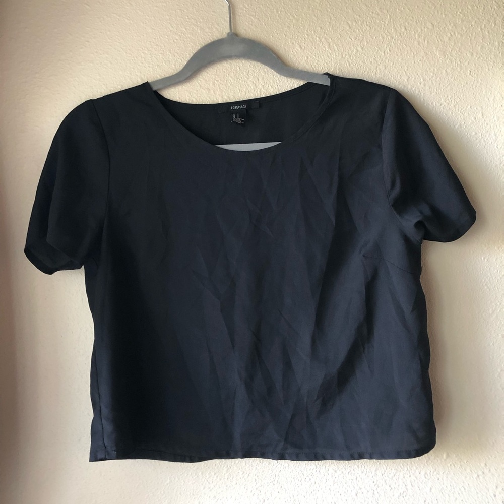 Black crop top